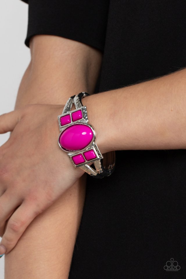 ​A Touch of Tiki - Pink - Paparazzi Bracelet Image