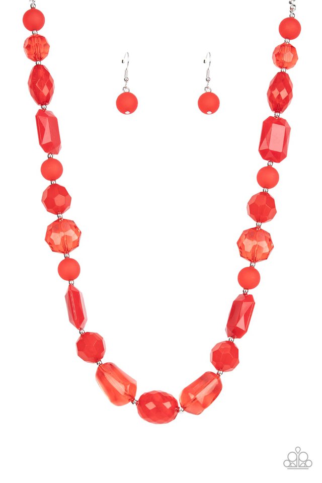 Here Today, GONDOLA Tomorrow - Red - Paparazzi Necklace Image