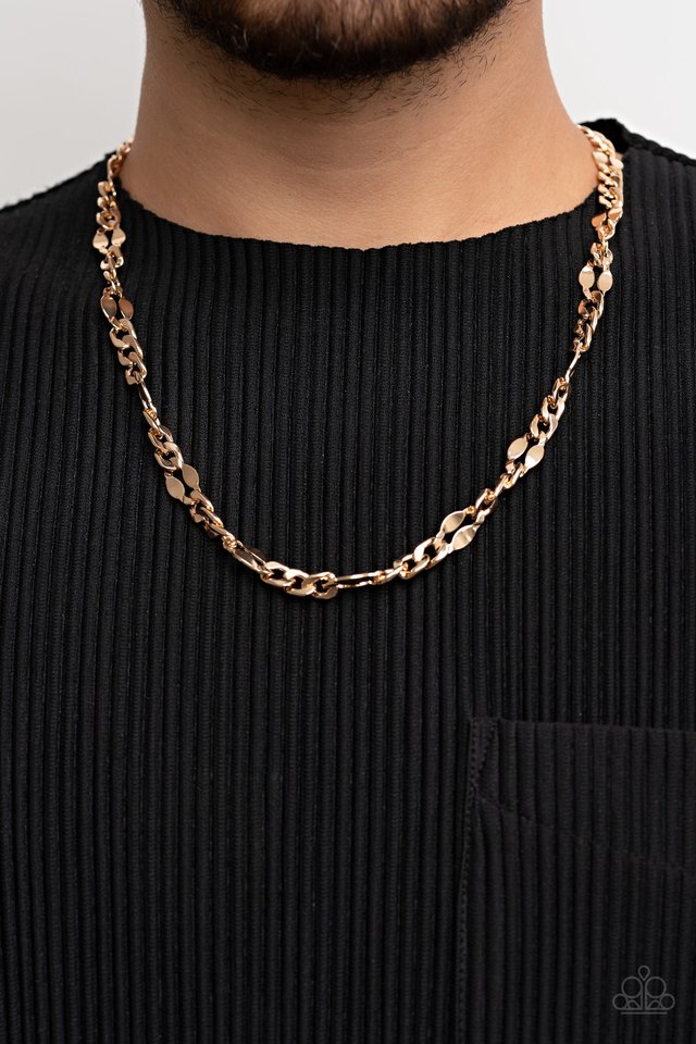 G.O.A.T - Gold - Paparazzi Necklace Image