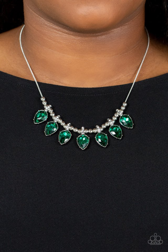 Crown Jewel Couture - Green - Paparazzi Necklace Image