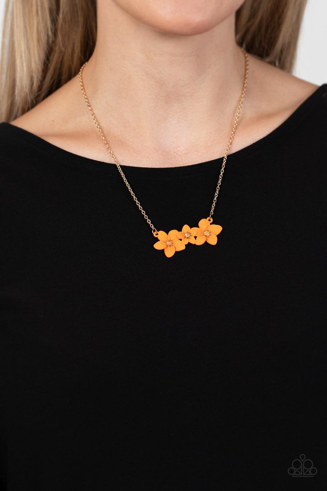 Petunia Picnic - Orange - Paparazzi Necklace Image