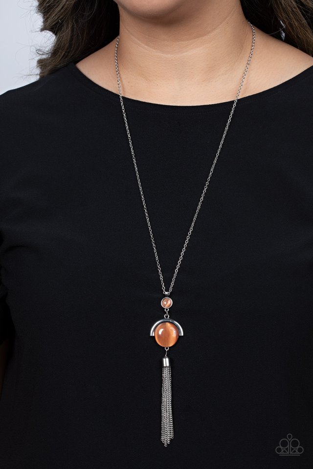 ​Lavishly Lucid - Orange - Paparazzi Necklace Image