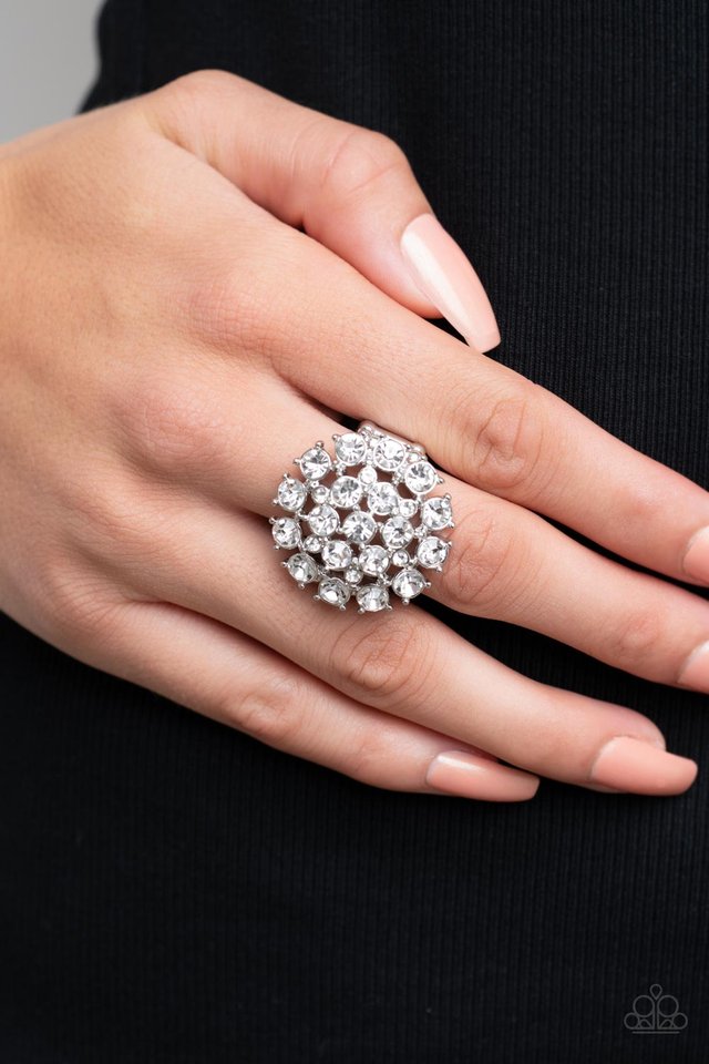 SELFIE-Confidence - White - Paparazzi Ring Image