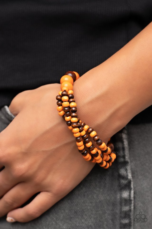 Oceania Oasis - Orange - Paparazzi Bracelet Image