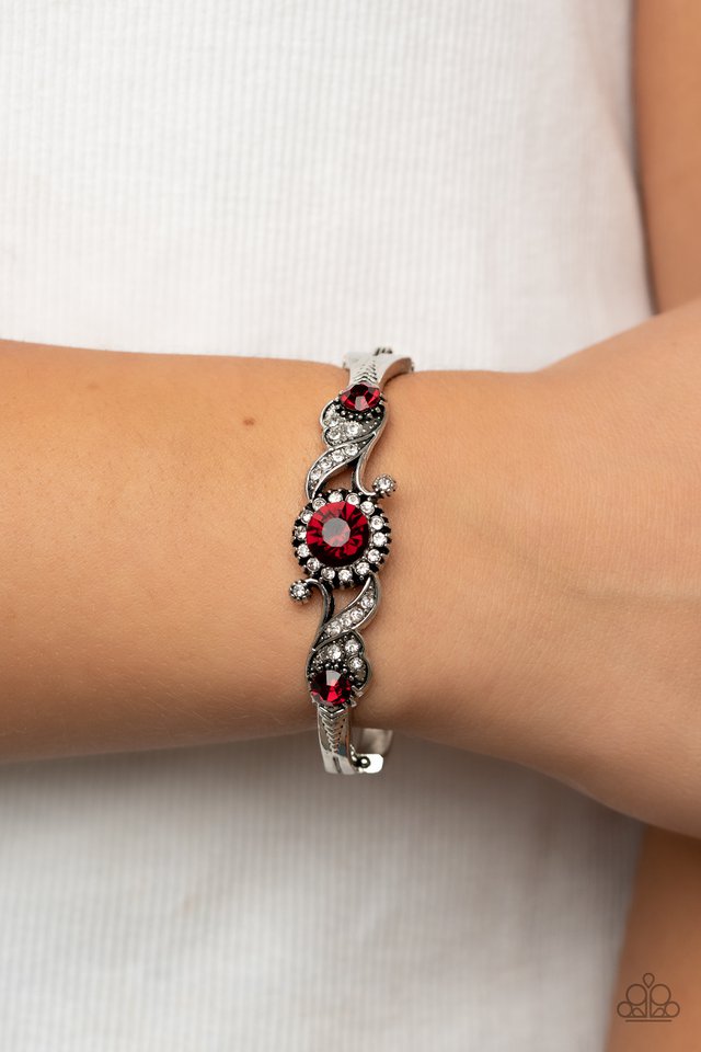 Expert Elegance - Red - Paparazzi Bracelet Image