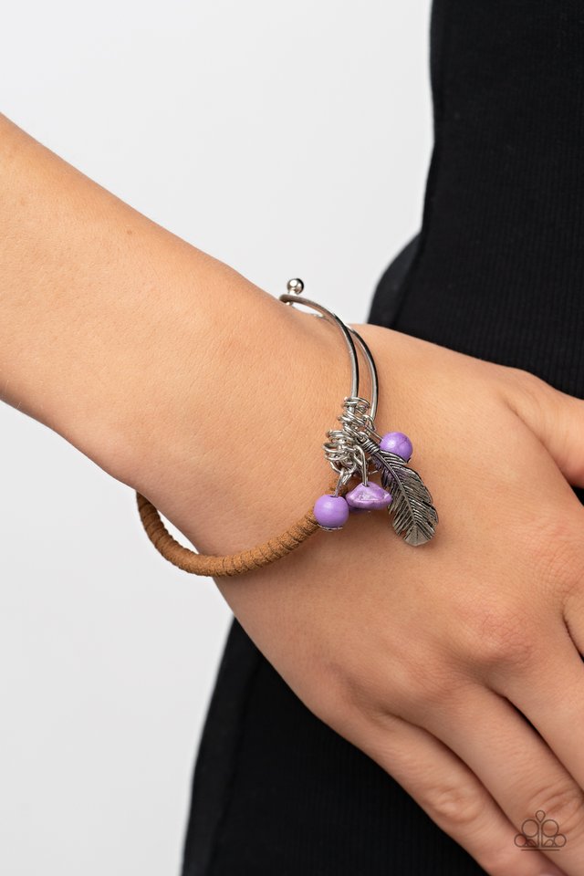 Running a-FOWL - Purple - Paparazzi Bracelet Image