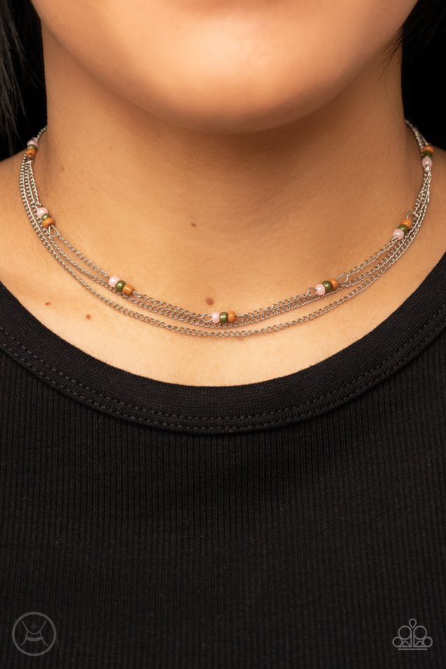 Bountifully Beaded - Multi - Paparazzi Necklace Image