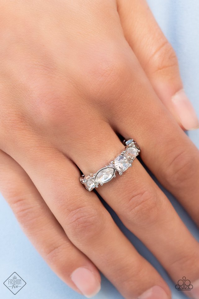 Wedded Bliss - White - Paparazzi Ring Image