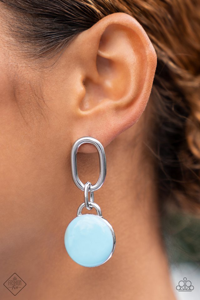 Drop a TINT - Blue - Paparazzi Earring Image