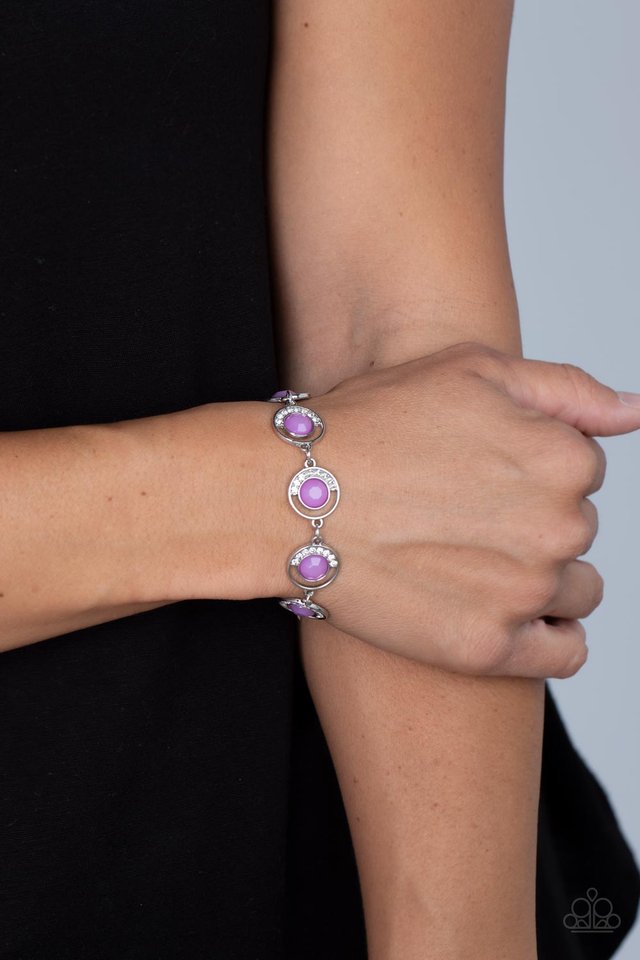 Twinkling Trajectory - Purple - Paparazzi Bracelet Image