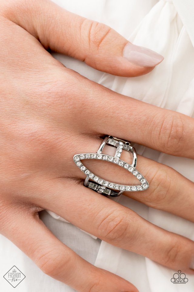 Icy Intuition - White - Paparazzi Ring Image