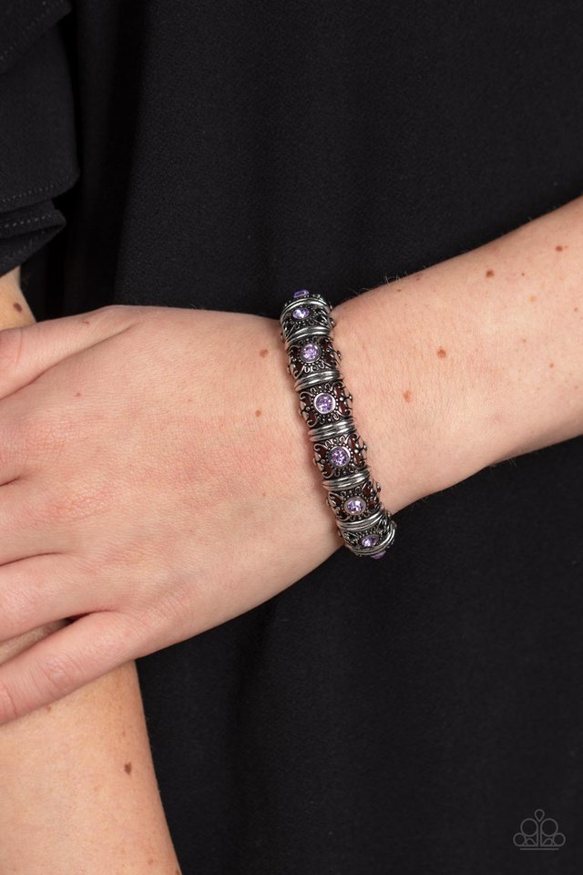 Ageless Glow - Purple - Paparazzi Bracelet Image