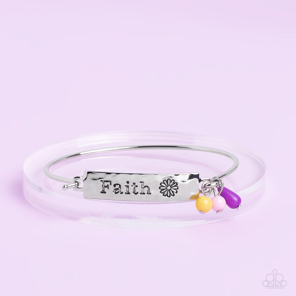 Flirting with Faith - Purple - Paparazzi Bracelet Image